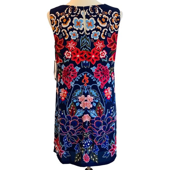 NWT - Sangria Sleeveless Keyhole Floral Dress - Picture 6 of 9